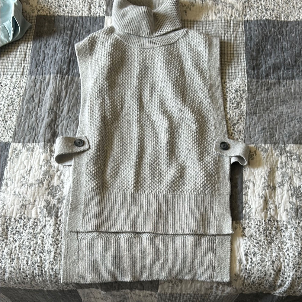 Banana Republic Gray Cowl Neck Sweater